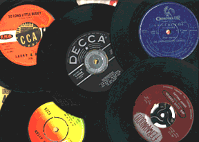 picture of old 45s